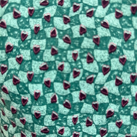 Handmade Teal Patterned Vest with Buttons Size‎ Medium - Picture 6 of 8